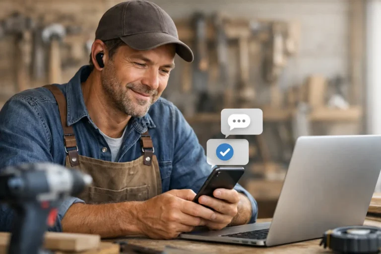 Réponse automatique messages clients artisan